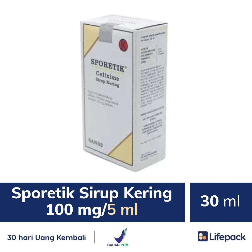 Sporetik Sirup Kering 100 mg/5 ml - Lifepack.id