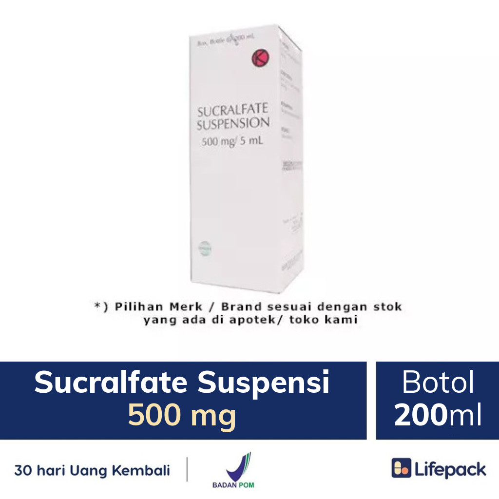Sucralfate Suspensi 500 mg - Lifepack.id
