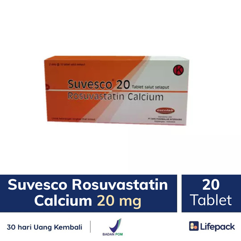 Suvesco Rosuvastatin Calcium 20 mg - Lifepack.id