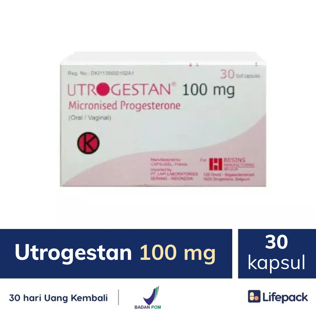 Utrogestan 100 mg - Lifepack.id