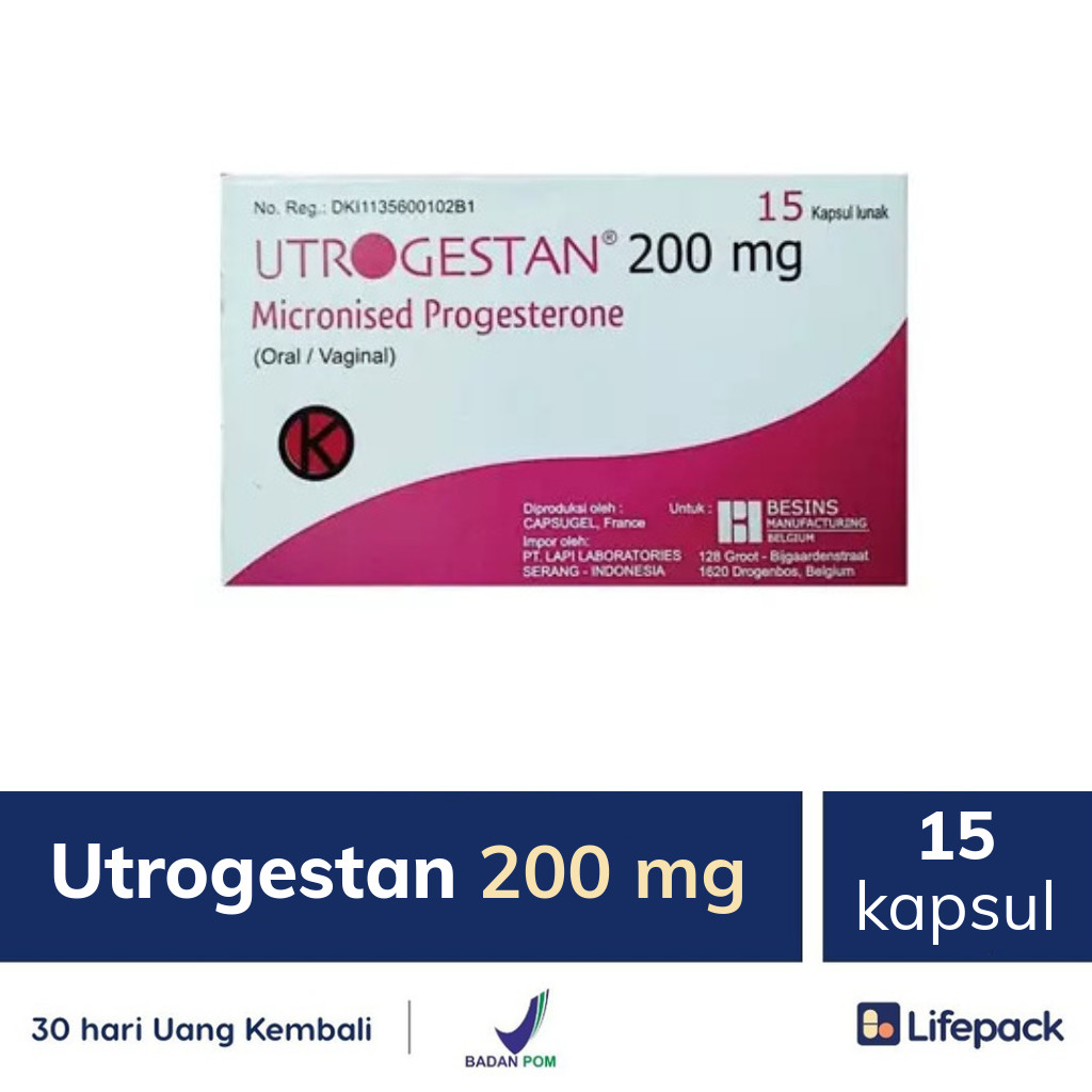 Utrogestan 200 mg - Lifepack.id