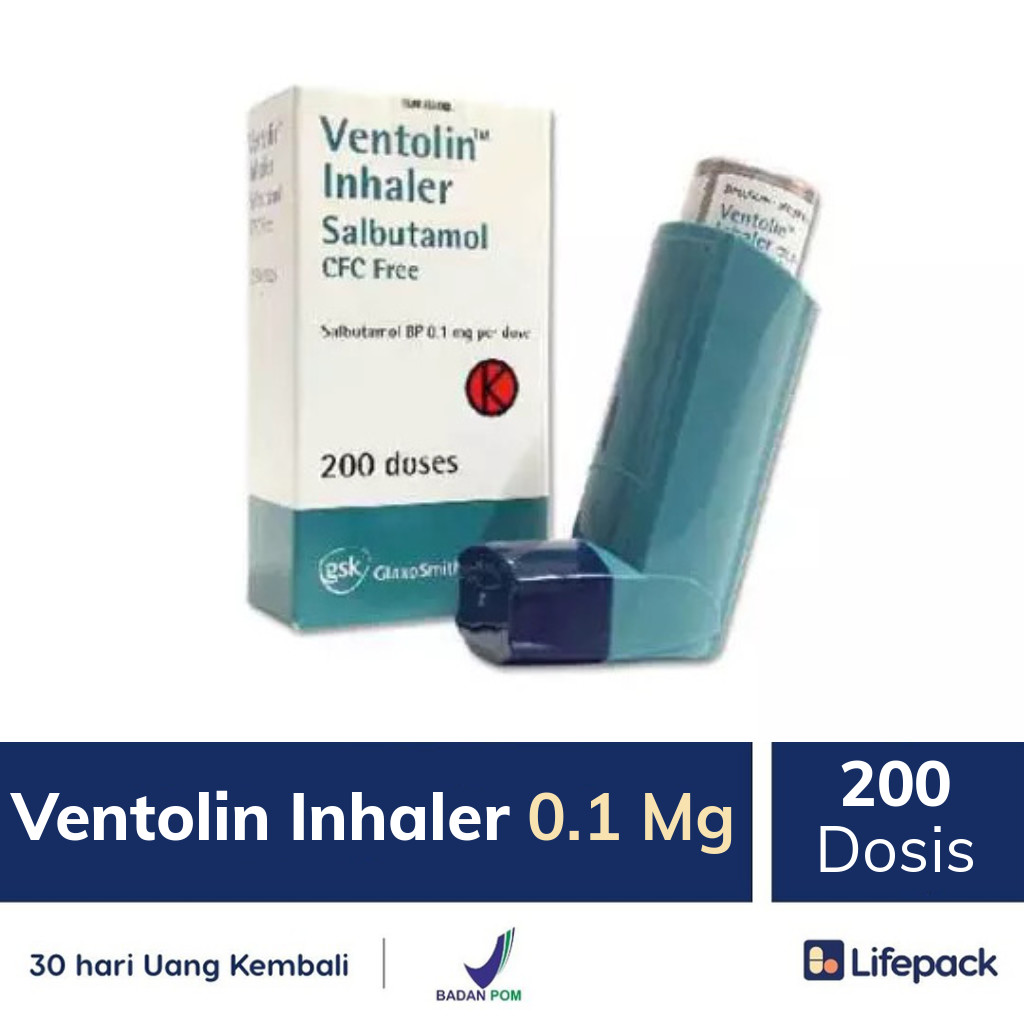 Ventolin Inhaler 0.1 Mg - Lifepack.id