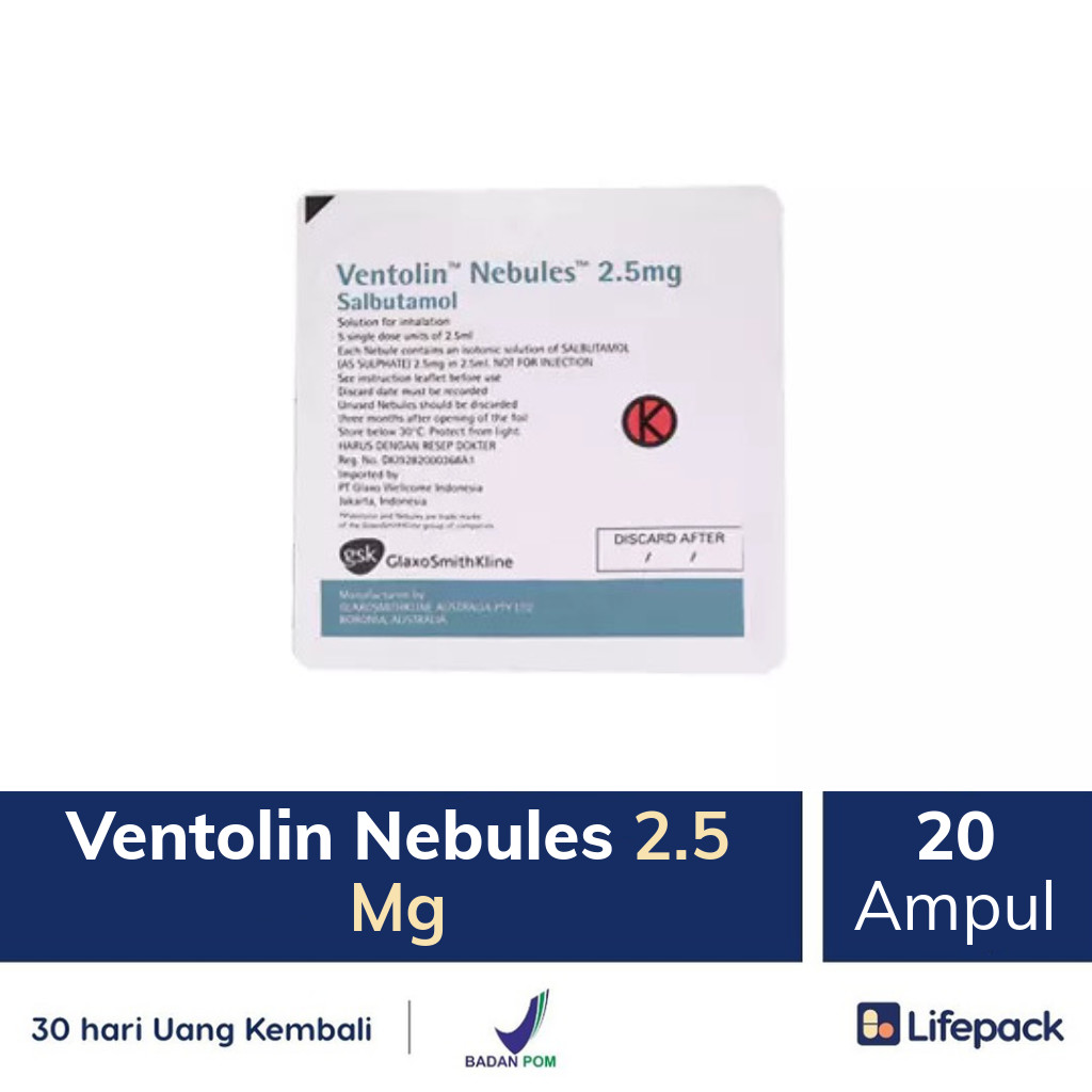 Ventolin Nebules 2.5 Mg - Lifepack.id