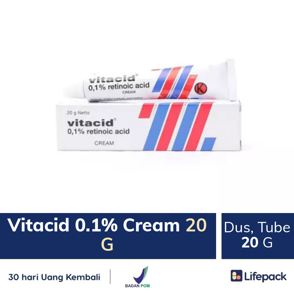 Vitacid 0.1% Cream 20 G - Lifepack.id