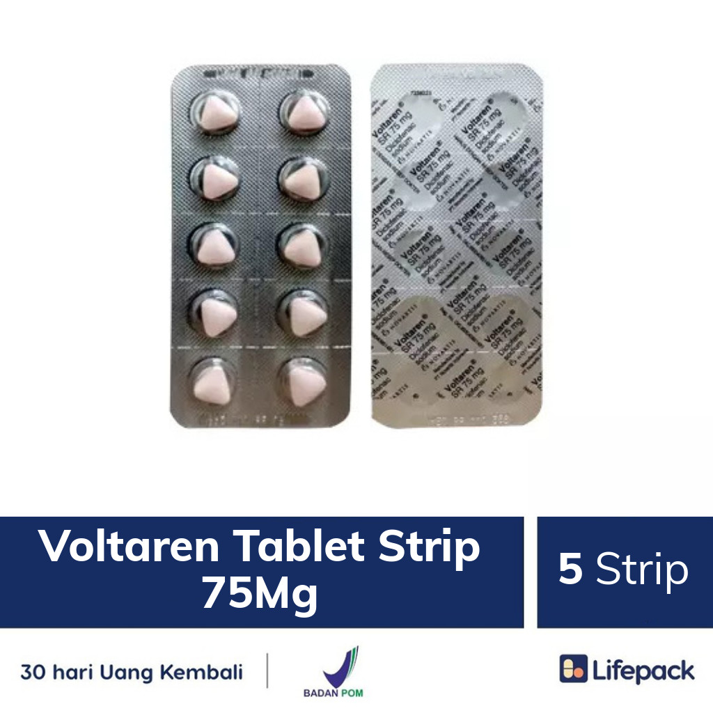 Voltaren Tablet Strip 75Mg - Lifepack.id