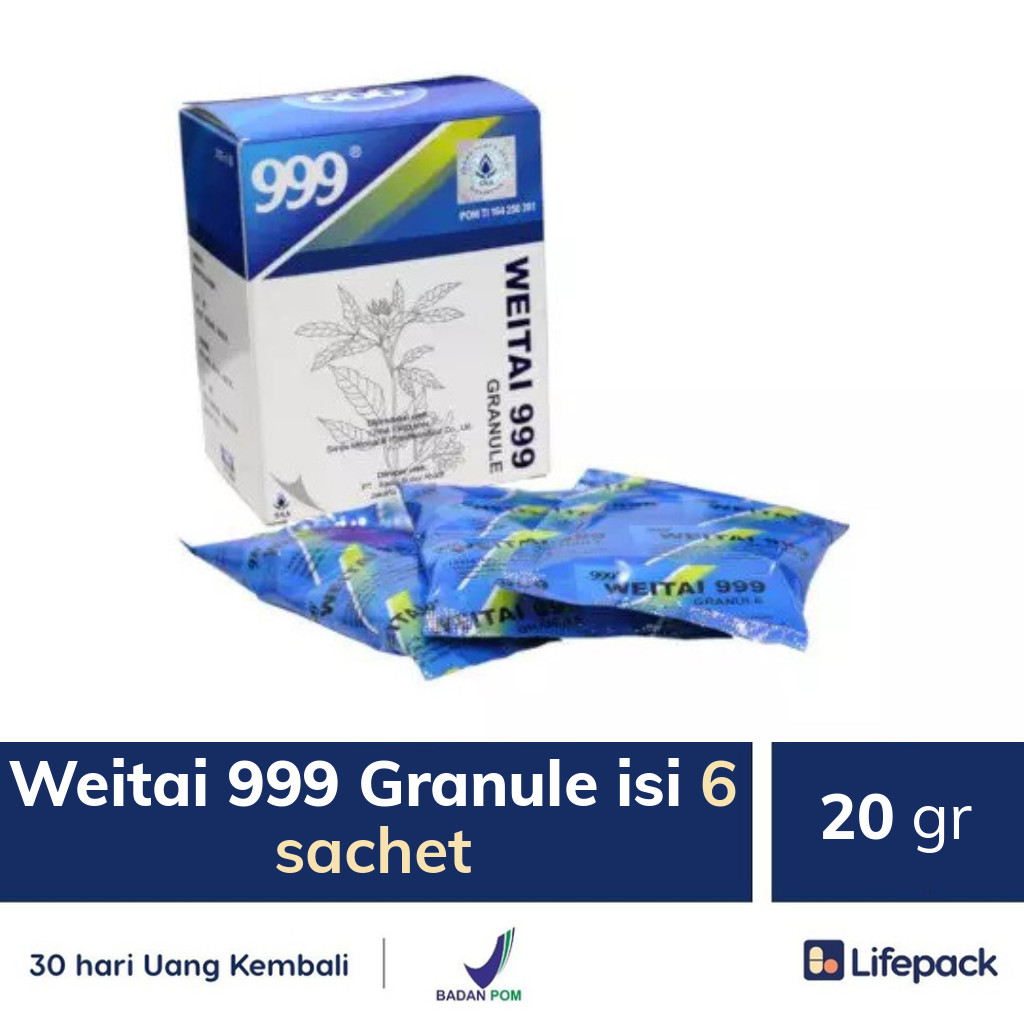 Weitai 999 Granule isi 6 sachet - Lifepack.id
